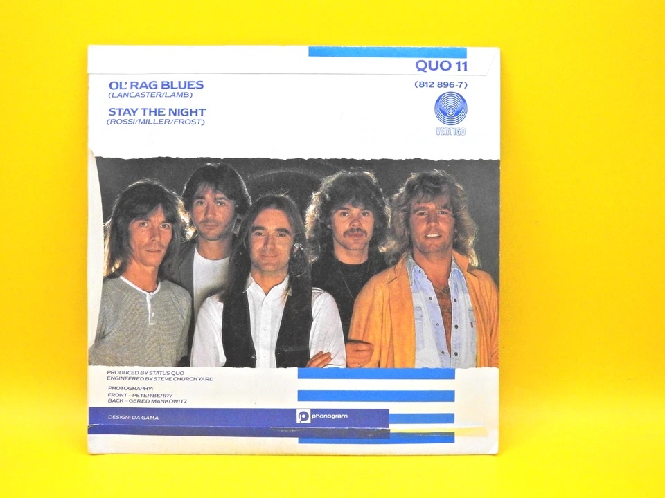 Status Quo - Ol' Rag Blues 1983 UK 7" Vinyl Single QUO11 VG+/EX - Image 2 of 4