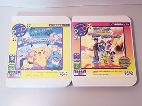 SEGA PICO Pokemon Complete Set All 3 Games Japanese manual missing