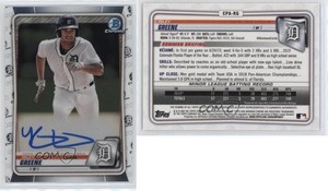2020 Bowman Chrome Prospect Auto Riley Greene #CPA-RG Auto