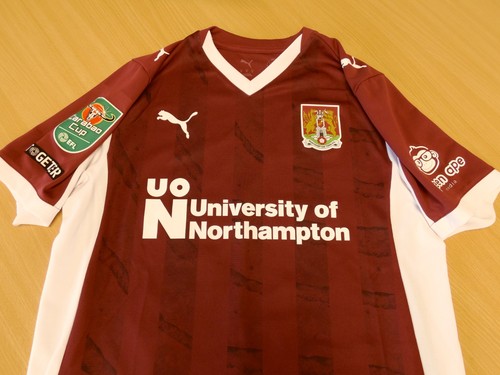 NORTHAMPTON TOWN | 33 | MATTHEW IRELAND | 2025/2026 CARABAO CUP SHIRT | Size M - Picture 6 of 8