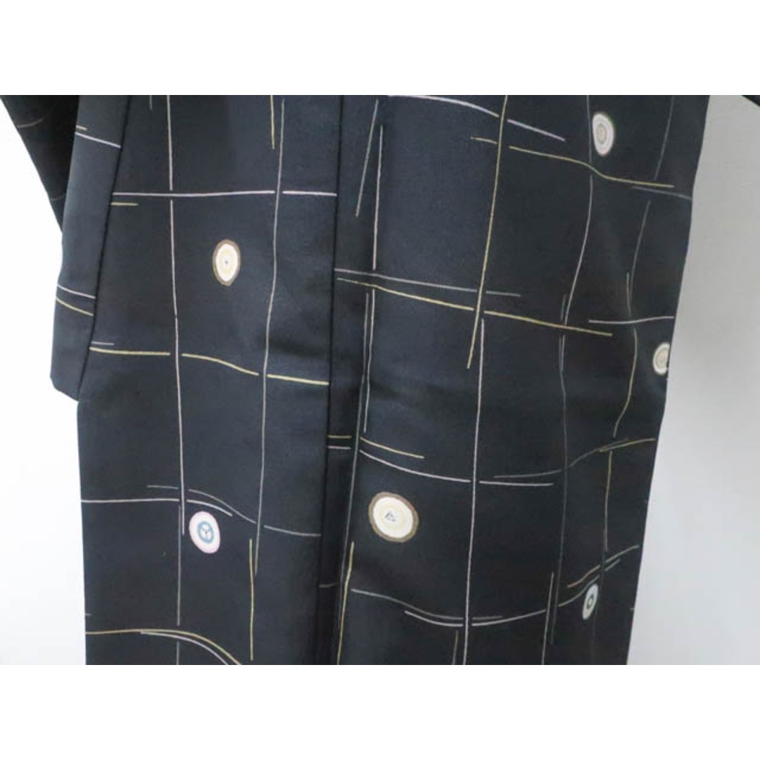 Geometric Kimono Small Pattern Washable Used Japan - image 3