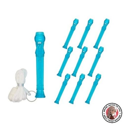 NEU Castle Enterprises Farbe Mini Blockflöte blau 10er Set [japanisches Souvenir