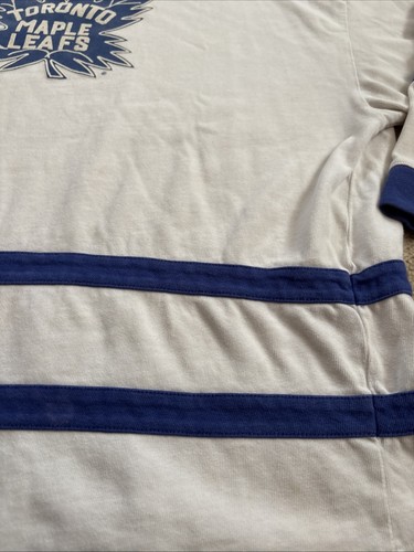 Vintage Toronto Maple Leafs Crable Sportswear Shirt Jersey XL NHL Blue White - Picture 4 of 10