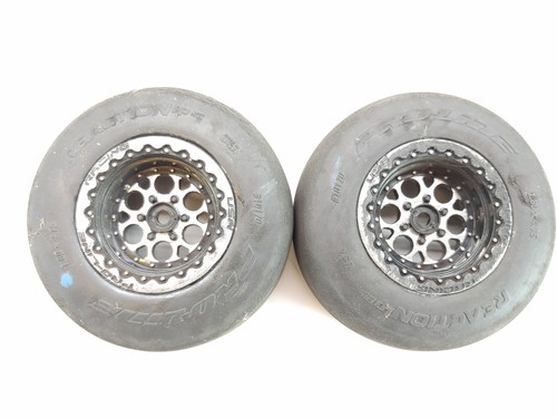 2x Proline Reaction HP SC 1/10 Short Course DRAG Tires 10170 12mm Hex Wheels Use