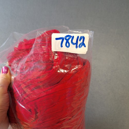 Falda arrugada vintage Ozark Mountain roja brillante longitud midi talla grandes botones - Imagen 13 de 13