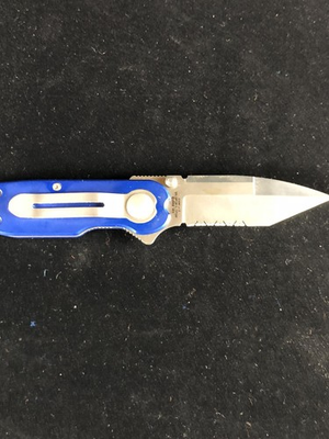 #ad Rare Colt Police Task Force German Made Blue Folding Knife 2002 $120.00