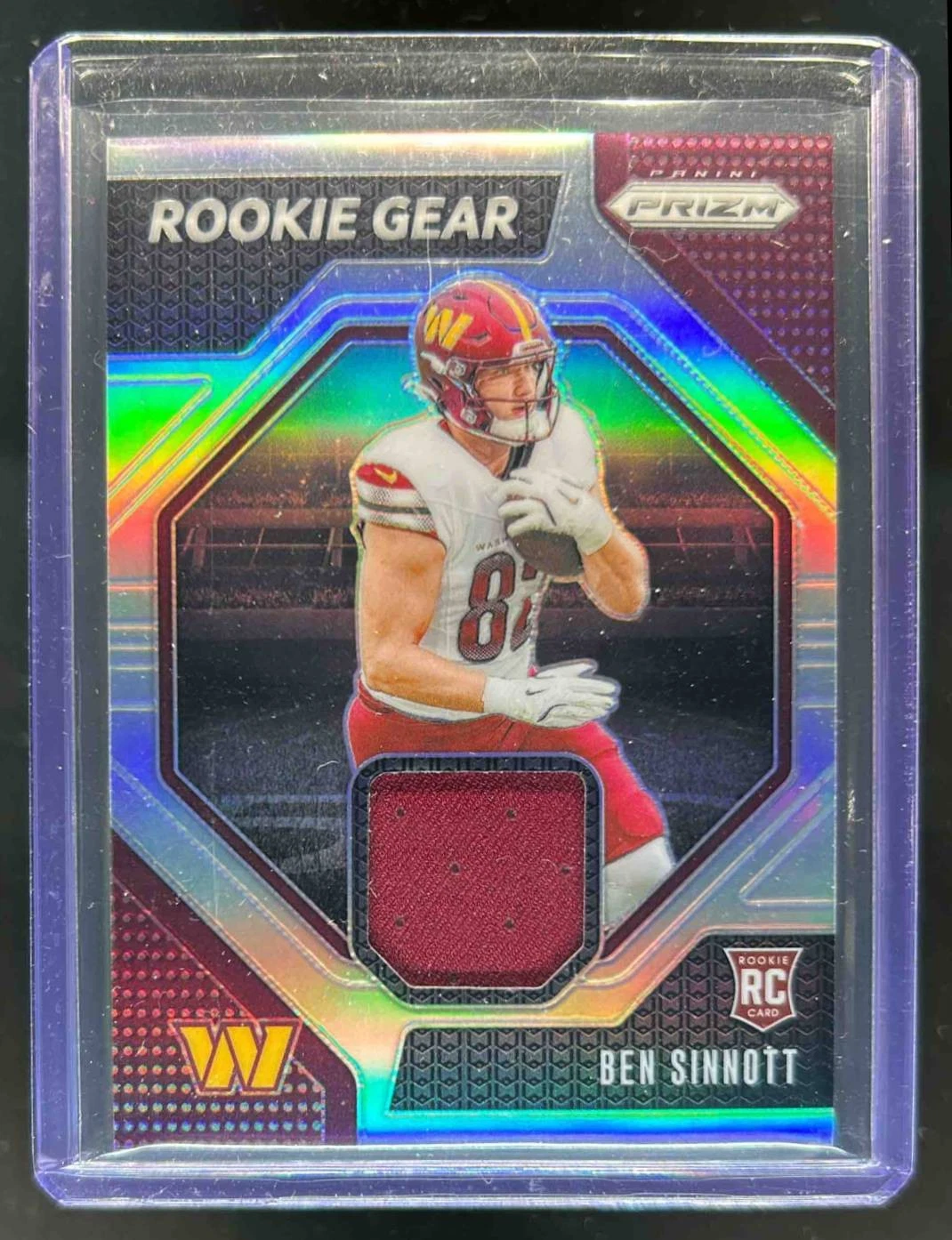 2024 Prizm Ben Sinnott Rookie Gear RC Jersey Rookie #RG-BST Commanders