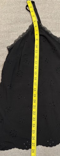 Torrid Womens Black Sophie Eyelet Swing Cami Tank Top Shirt Sz 2X Lace Trim - Picture 7 of 8