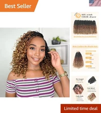 Durable Boho Crochet Box Braids - 9 Packs, 10'' Length, Perfect for Any Occasion