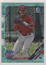 2019 Bowman Chrome Prospects Aqua Shimmer Refractor 96/125 Alec Bohm #BCP-2 2r5