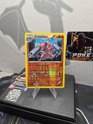 Pokémon CONKELDURR XY Set Reverse Holo Shiny Holo Rare 2014 (67/146)