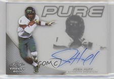 2014 Leaf Trinity Pure Auto Charcoal Josh Huff #P-JH1 Auto 0af