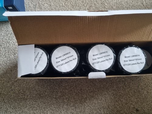 9 x Rolls 99014 Thermal 220 labels 101mm x 54mm Label SLP-SRL - 第 1/1 張圖片