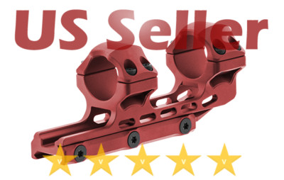 UTG ACCU-SYNC 1'' High Profile 34mm Offset Picatinny Scope Rifle Rings - Red