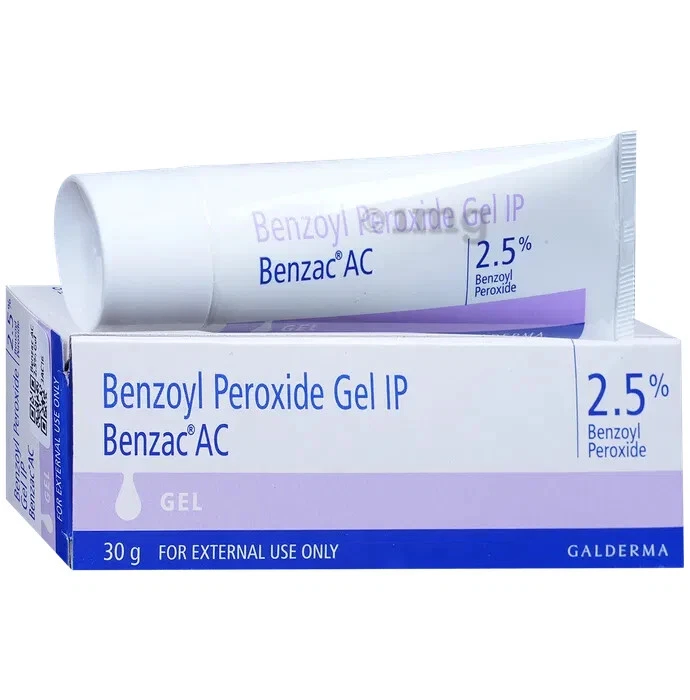 Galderma Benzac AC GEL Benzoyl Peroxide 2.5% for pimple & acne 30GM FREE POSTAGE