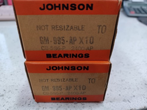 (8) Johnson Bearings Rods GM-995-AP X10 CB-586-P 2400-AP TO (Not Resizeable)