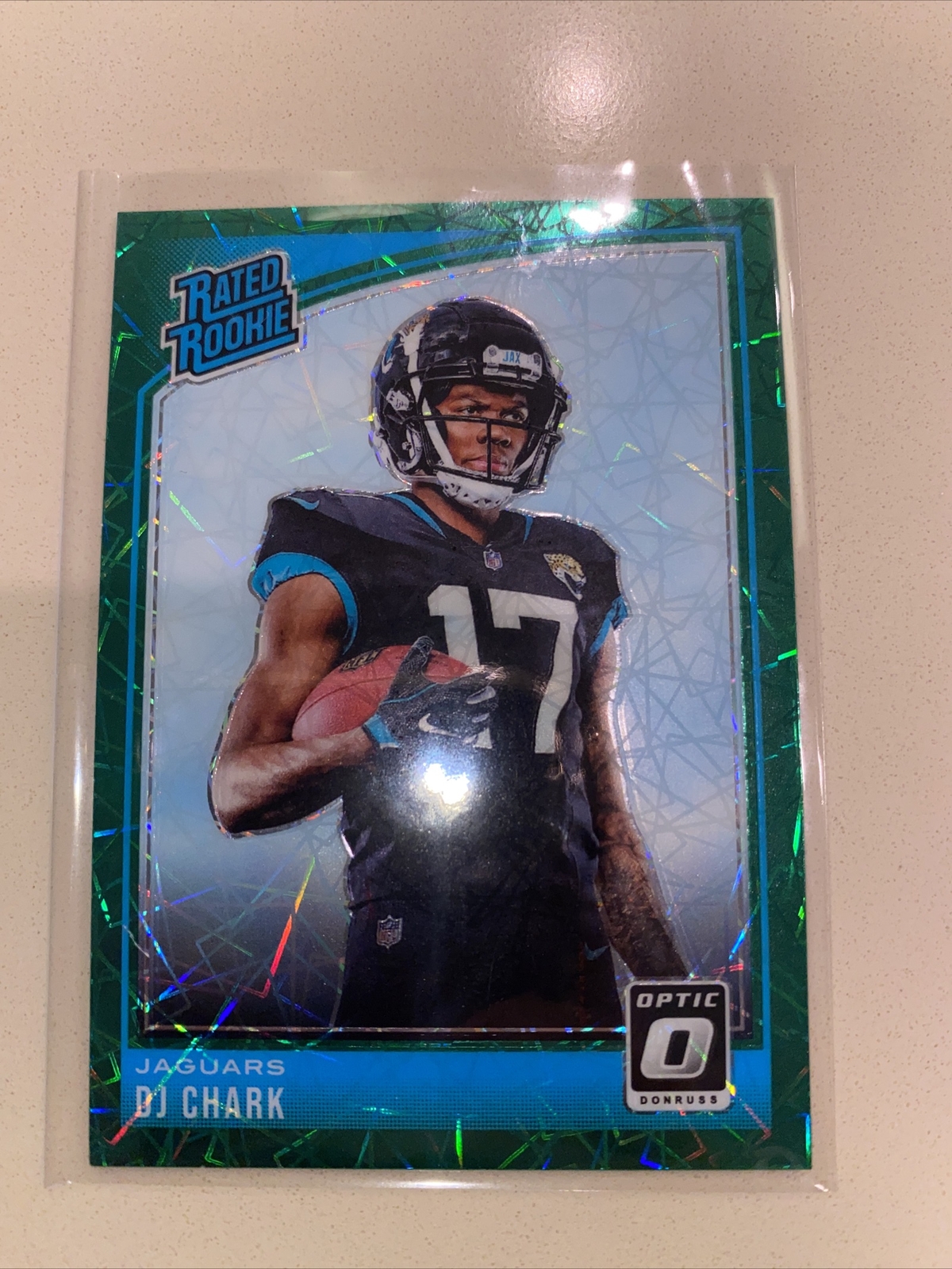 2018 Donruss Optic Rated Rookie Green Velocity DJ Chark Jr #165 Rookie RC