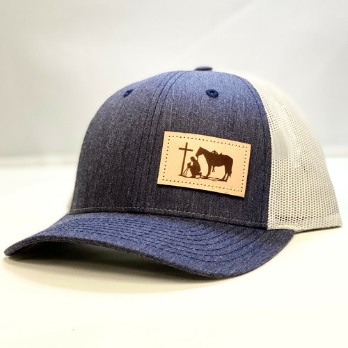 Dally Up Navy and Grey Cowboy Praying 