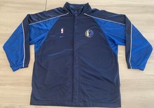 Nike Dallas Mavericks NBA Warm Up Jersey Button Up Blue Copper Flagg Vintage