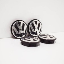 VW Golf Jetta Passat Wheel Center Hub Caps Covers Set 3B7601171XRW NEW GENUINE