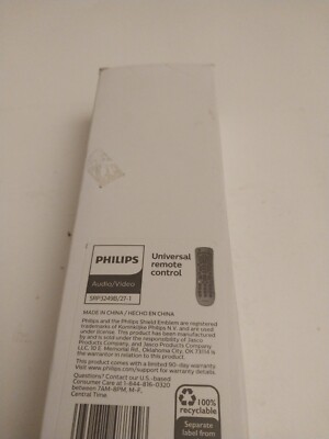 Philips Universal Remote New In Box Untested