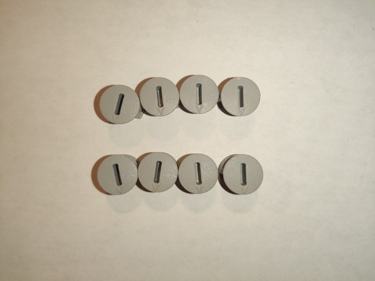 Ikea Plastic cam lock nuts, Part # 119030 118224, gray (8 pack