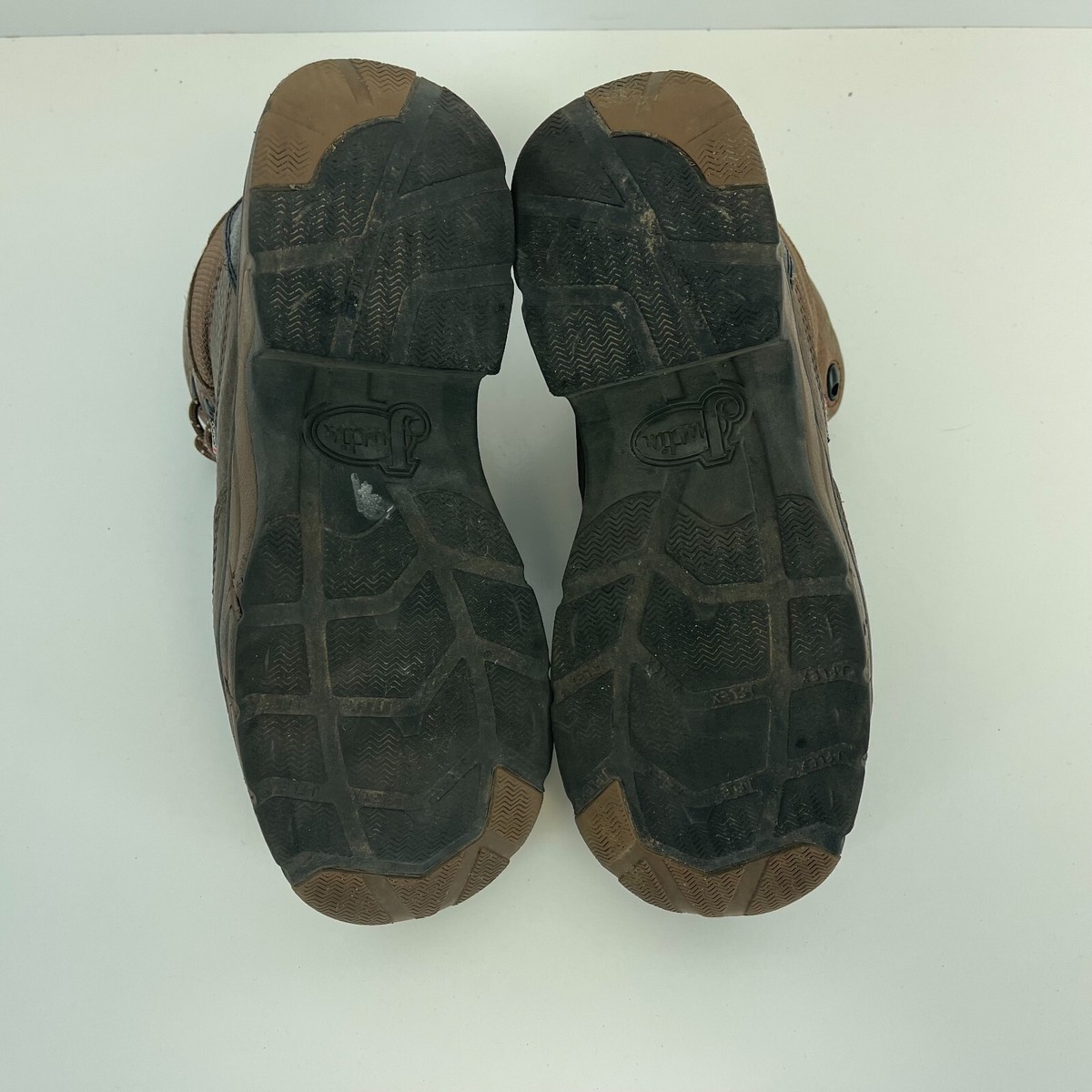 Justin Boots Pebbled Copper Stampeded Work Shoes Leather  display picture 1