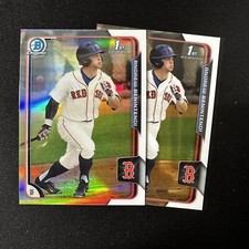 2015 Bowman Chrome ANDREW BENINTENDI REFRACTOR + BASE LOT - WHITE SOX #182