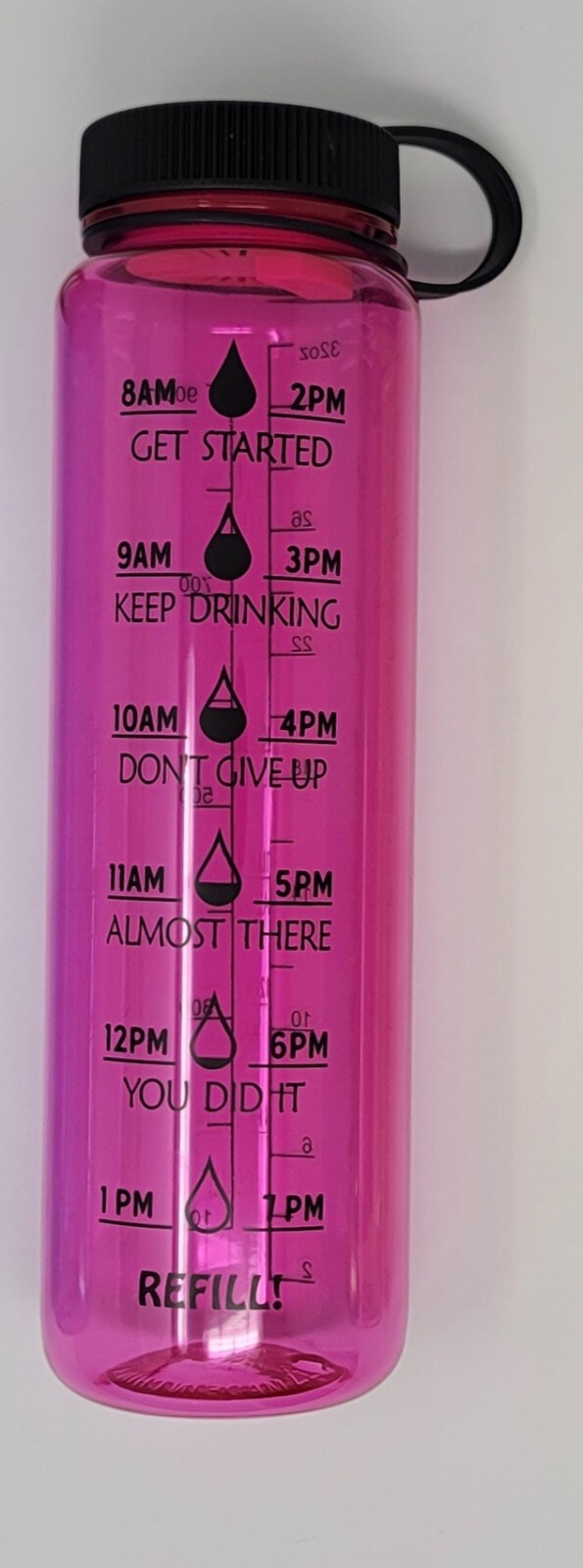 Water Bottle BPA Free Wide Mouth 32oz/1000ml Slim Body Style made from Tritan