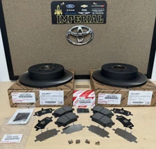2006-2018 RAV4 NEW REAR GENUINE TOYOTA BRAKE KIT OEM ROTORS TCMC PADS AND SHIMS