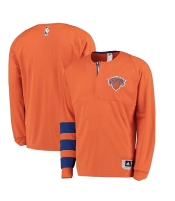 New York Knicks Adidas 2016 On-Court Shooter Long Sleeve Shirt