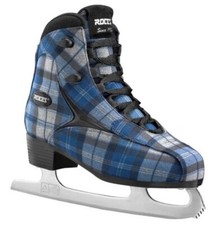Roces Women's Logger Ice Skates Superior Italian Navy/Gray Plaid 450647 00001