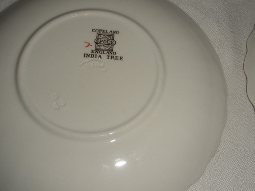 Spode Copeland India Tree Cups & Saucers Set Of 4 Old Mark - Picture 6 of 9