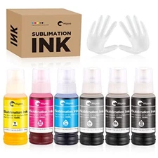 Hiipoo 600ML Sublimation Ink for EcoTank ET-8500 ET-8550 Wide-Format Supertan