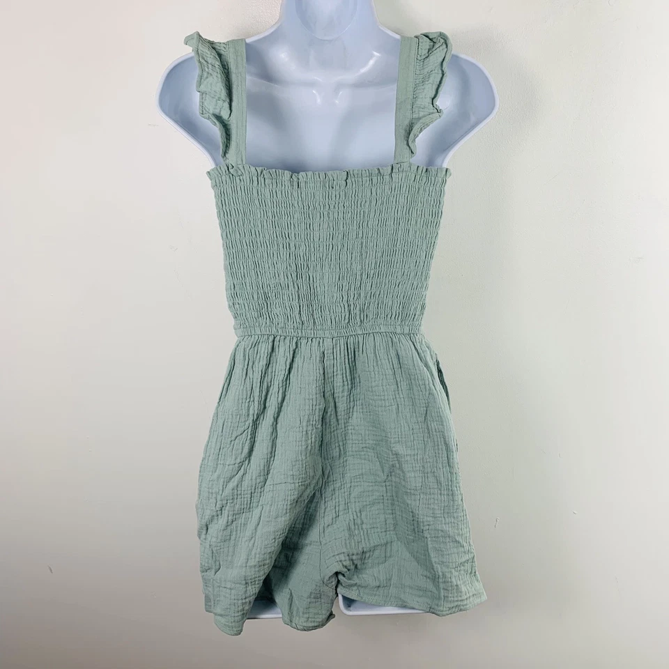 Mameluco One Clothing Juniors Talla S Espuma de Mar Verde Sin Mangas Cuello Cuadrado NUEVO Foto 2 de 4