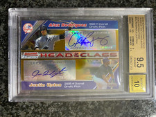 2006 BOWMAN CHROME ALEX RODRIGUEZ JUSTIN UPTON #/25 Gold BGS 9.5 Auto 10
