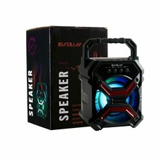 Portable Mini Speaker, Bluetooth, FM Radio Loud, Flashing Party Disco Lights
