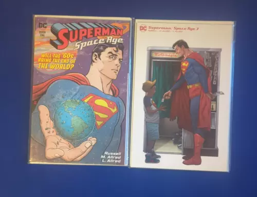 Superman: Space Age #1 & 3 High Grade DC Comics Batman Wonder Woman
