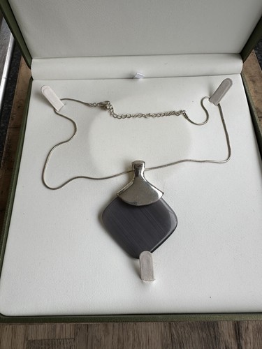 Silver Amethyst Necklace - Purple Gemstone Pendant with Gift Boxed - Picture 14 of 15