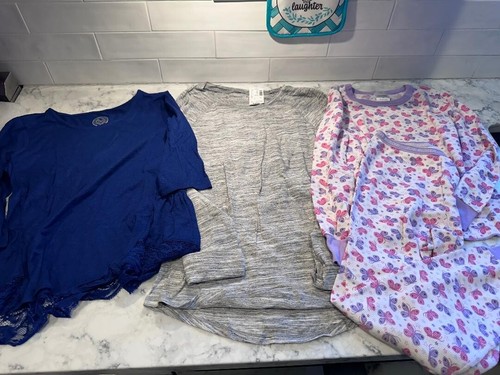Lot of girl size 12 winter clothing 19 pcs new & gently used hoodies tops - Picture 8 of 9