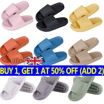 Unisex Sandals Ultra-Soft Slippers Anti-Slip Extra Cloud Shoes Men PILLOW SLIDES