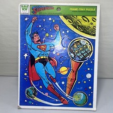 Vintage 1966 SUPERMAN Frame-Tray Puzzle by Whitman