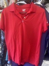 Avis Polo Shirt Employee Uniform Jeff Banks Lands End Red Women's sz M 10/12