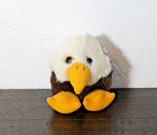 VINTAGE Swibco 1998 Puffkins Baldwin the Eagle Plush Toy w/ TAG Stuffed Animal
