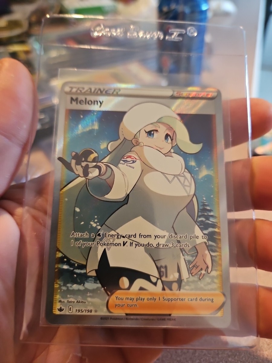 melony rare league card Pokemon Card Melony 195/198 Trainer Chilling Reign Near Mint