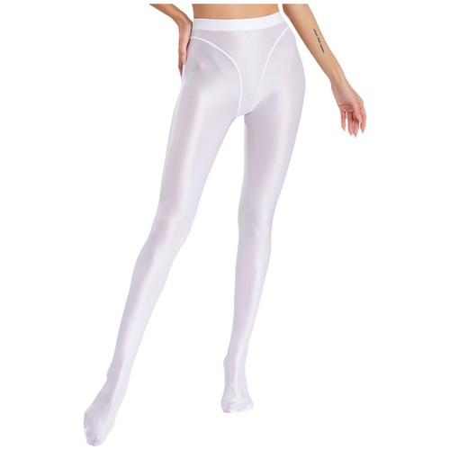 Women's Sexy Ultra Stretchy Sheer Mesh Oil Glossy Pantyhose Yoga Dance Tights - Bild 30 von 170