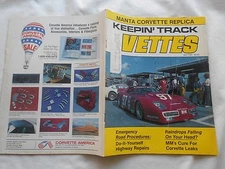 KEEPIN' TRACK OF VETTES-JULY,1985-Magazine-MANTA CORVETTE REPLICA