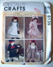Betsy McCall dresses 18" Doll clothing pattern 8139 uncut