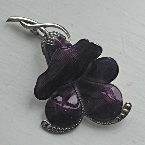 Broche/Pendentif Vintage En Argent Sterling - Studio Else & Paul - Norvège - Occasion - Signé