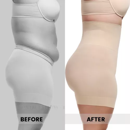 Plus Size Women Smoothing Shapewear Slip Short Tummy Control Slimmer Body Shaper - Picture 3 of 29